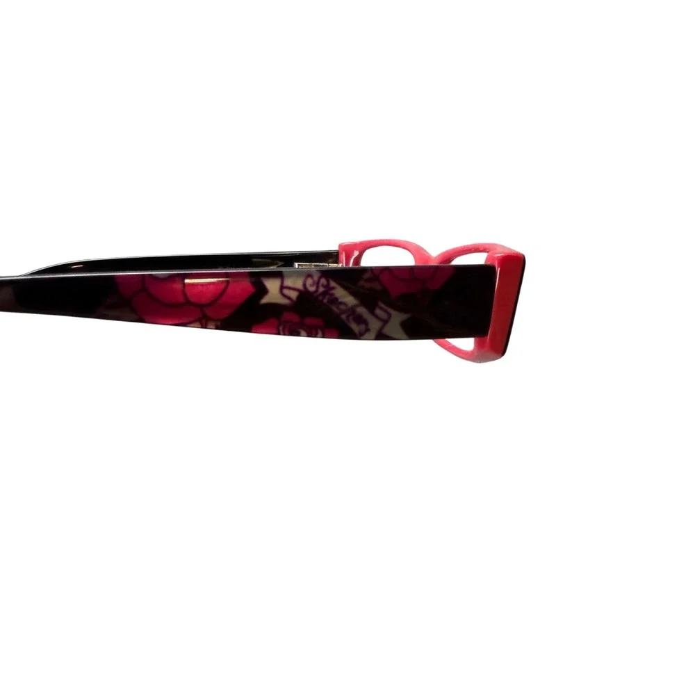 Skechers Eyeglass Frames Women 48-17-135 Black Red SK 2013 Rectangular Rose